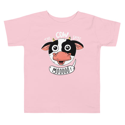 Toddler Short Sleeve Tee - The Cow Says Mooooo