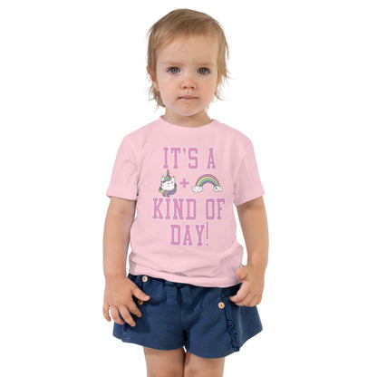 Toddler Short Sleeve Tee - Unicorn Cats & Rainbows