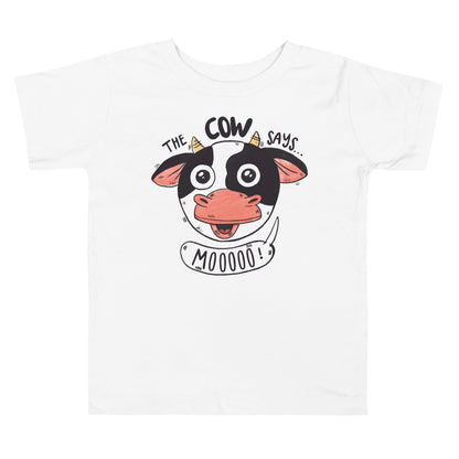 Toddler Short Sleeve Tee - The Cow Says Mooooo