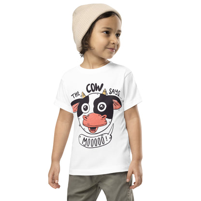 Toddler Short Sleeve Tee - The Cow Says Mooooo