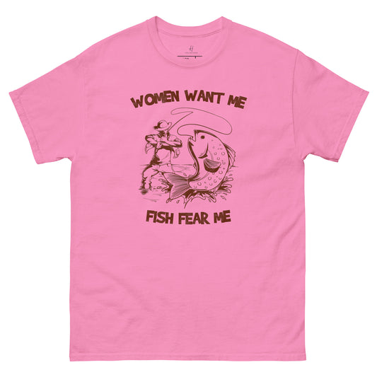 Everyday Comfort Classic Tee - Frauen wollen mich, Fische fürchten mich