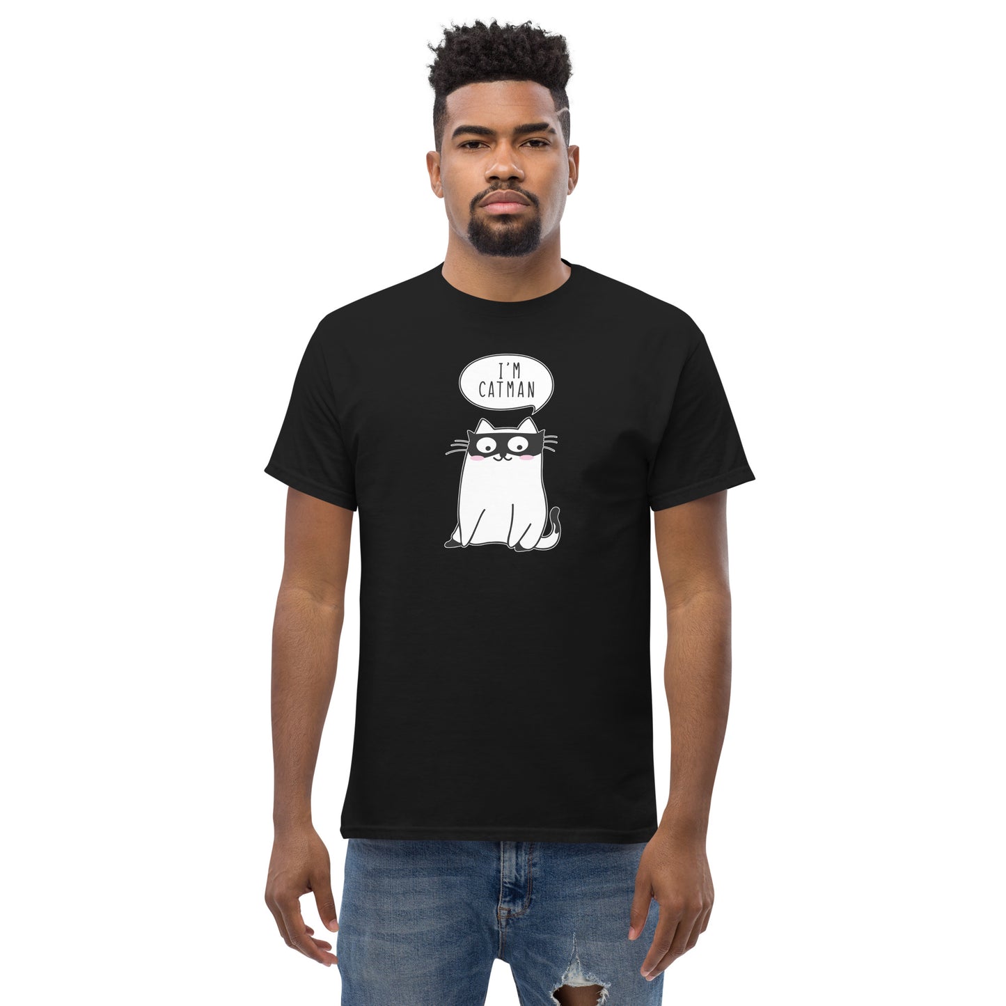 毎日快適に過ごせるクラシックTシャツ - 私はキャットマン