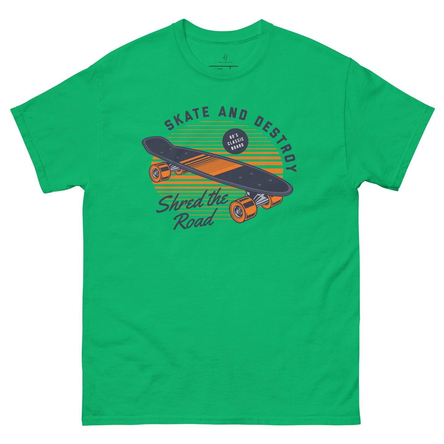 Klassisches T-Shirt für jeden Tag – Shred the Road