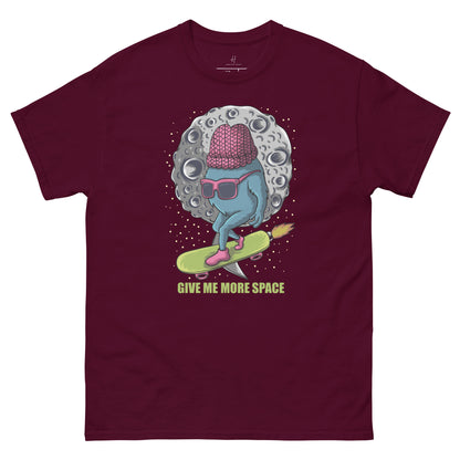 Everyday Comfort Classic Tee - Monster Skateboarding in Space