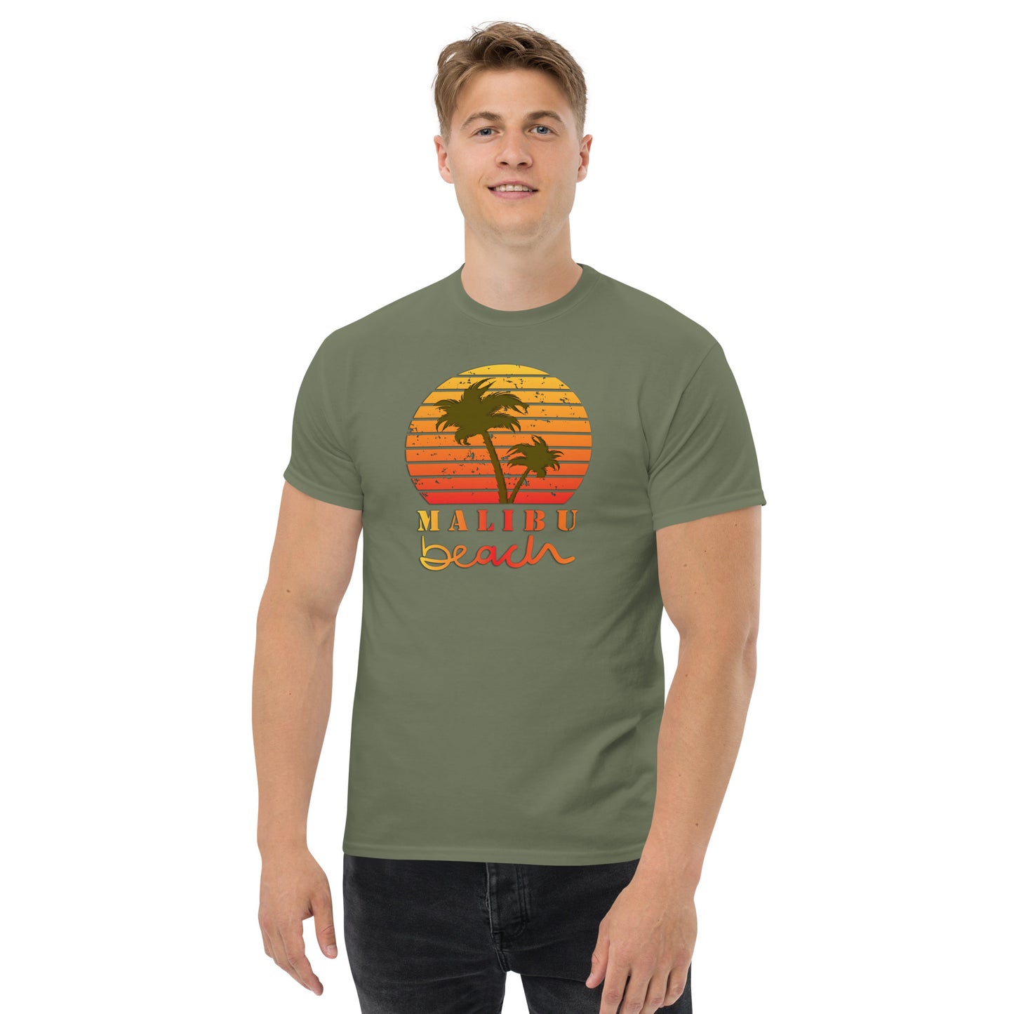 Klassisches T-Shirt für jeden Tag – Malibu Beach