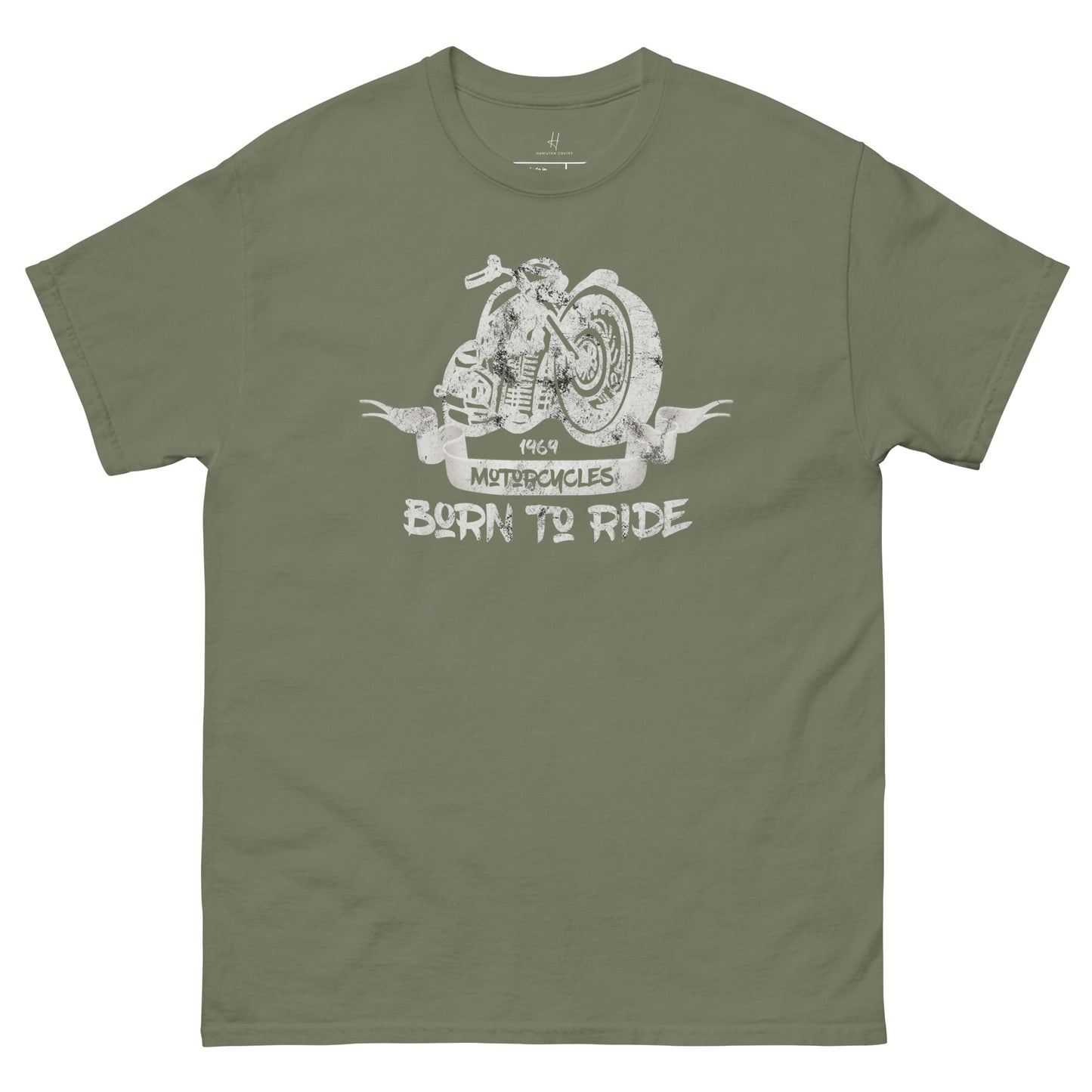 Klassisches T-Shirt für jeden Tag – Born to Ride