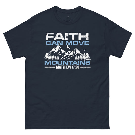毎日快適に過ごせるクラシックTシャツ - 信仰は山を動かす