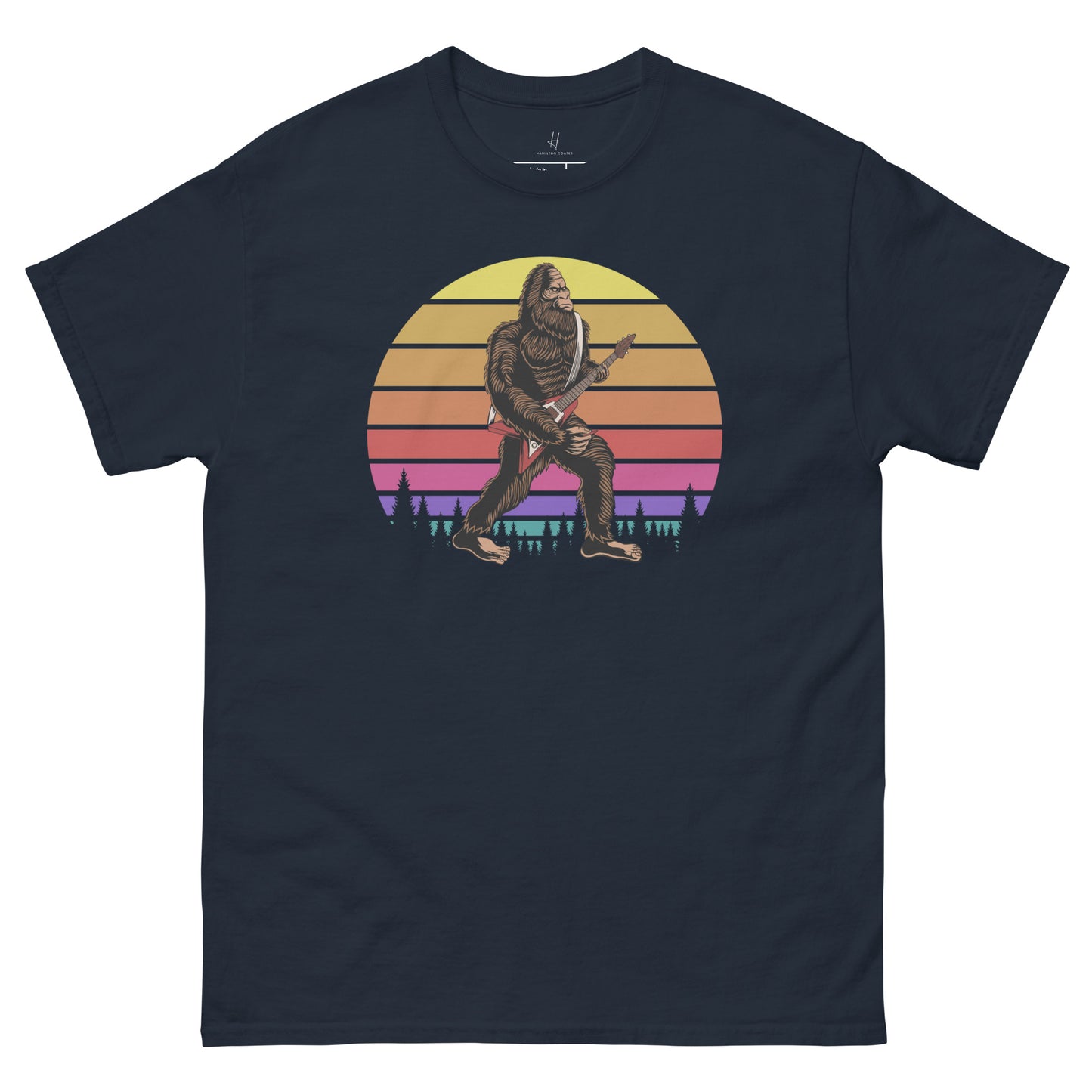 Klassisches T-Shirt für jeden Tag – Bigfoot Rock Star
