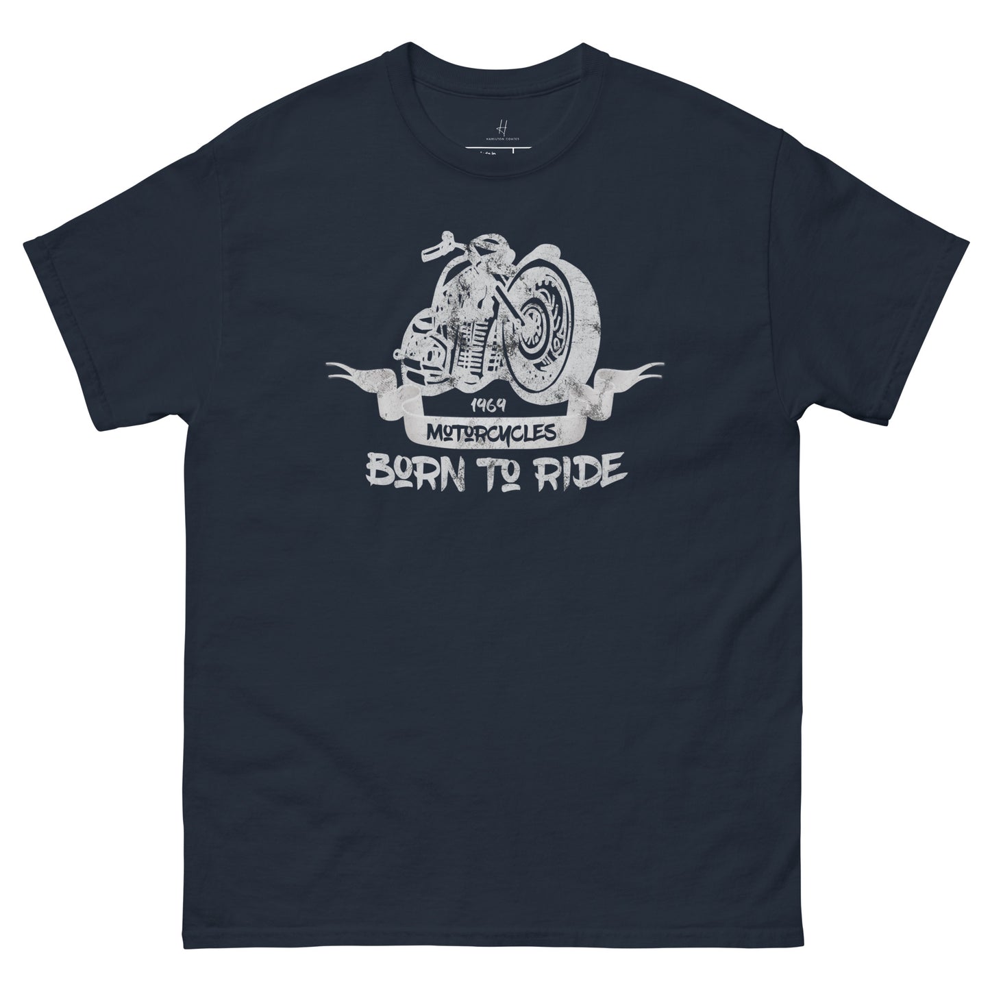 Klassisches T-Shirt für jeden Tag – Born to Ride
