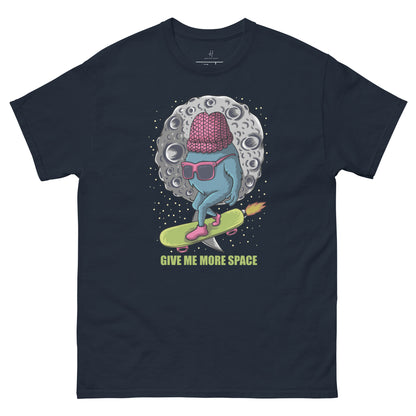 Everyday Comfort Classic Tee - Monster Skateboarding in Space