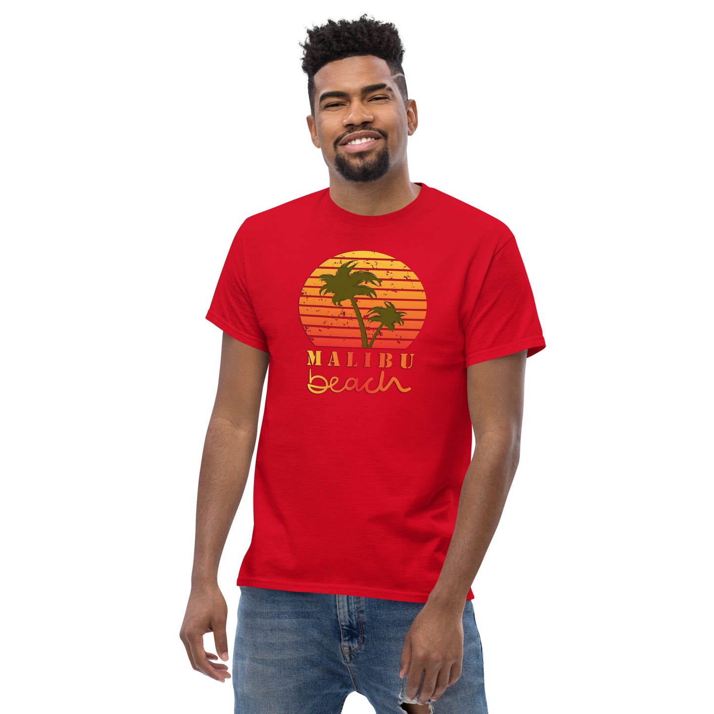 Klassisches T-Shirt für jeden Tag – Malibu Beach