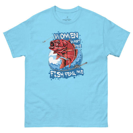 Everyday Comfort Classic Tee - Frauen wollen mich, Fische fürchten mich