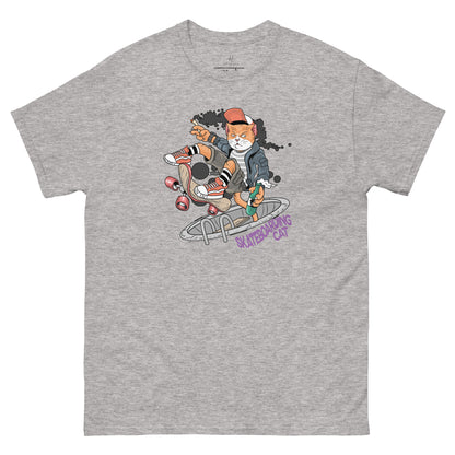Everyday Comfort Classic Tee - Skateboarding Rebel Cat