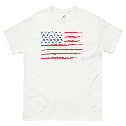 毎日快適に過ごせるクラシックTシャツ - アメリカ国旗