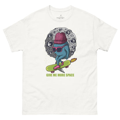 Everyday Comfort Classic Tee - Monster Skateboarding in Space