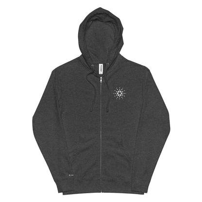 Unisex Fleece Zip Up Hoodie - Cardano Hypocycloid