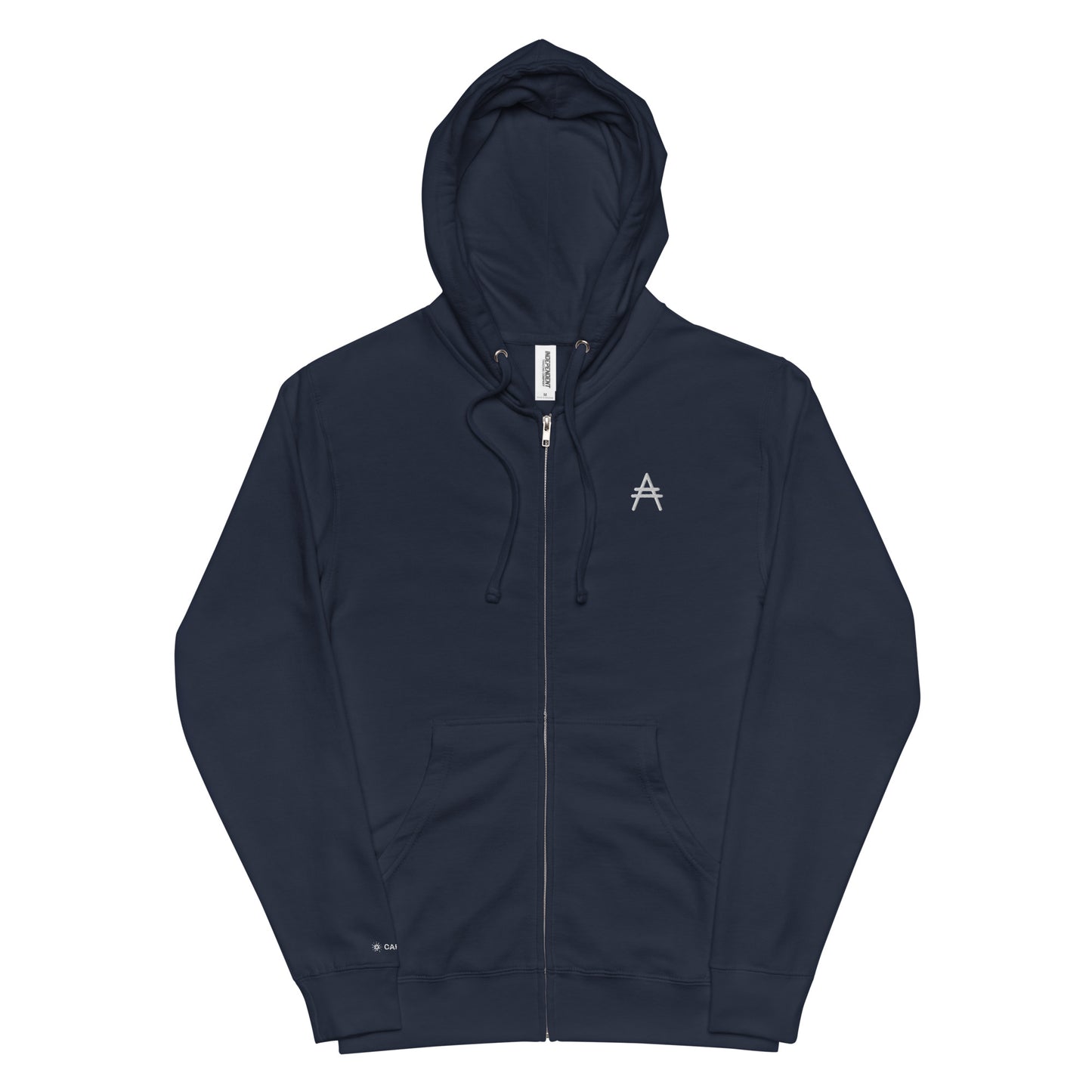Unisex Fleece Zip Up Hoodie - Ada Logo