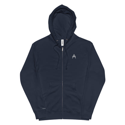 Unisex Fleece Zip Up Hoodie - Ada Logo
