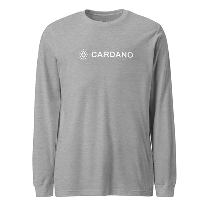 Unisex Long Sleeve Tee - Large Cardano Logo, Inline