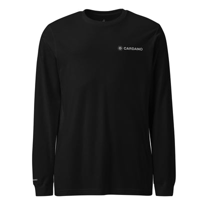 Unisex Long Sleeve Tee - Cardano Logo, Inline