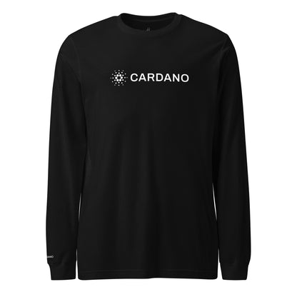 Unisex Long Sleeve Tee - Large Cardano Logo, Inline