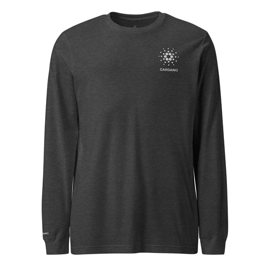 Unisex Long Sleeve Tee - Cardano Logo, Stacked