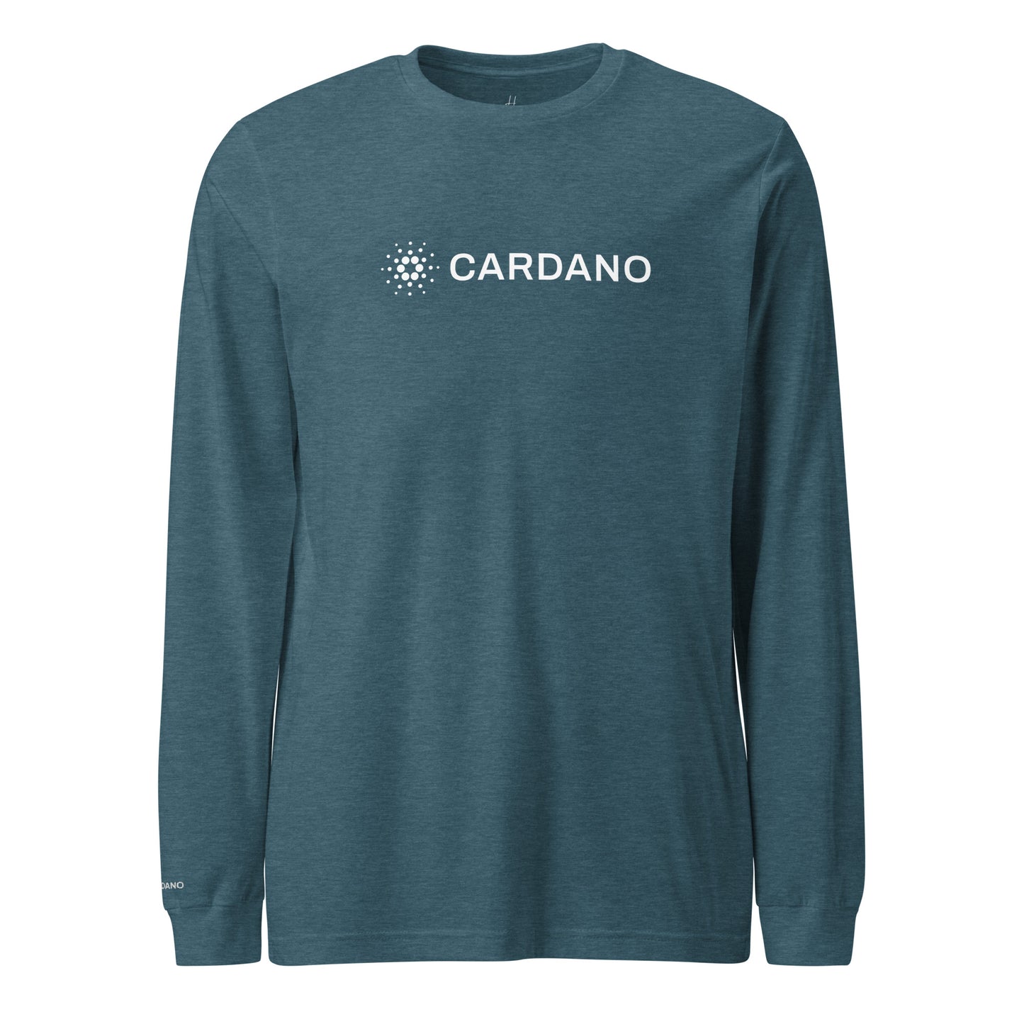 Unisex Long Sleeve Tee - Large Cardano Logo, Inline