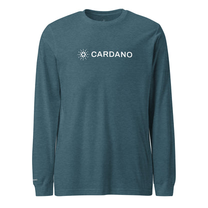 Unisex Long Sleeve Tee - Large Cardano Logo, Inline