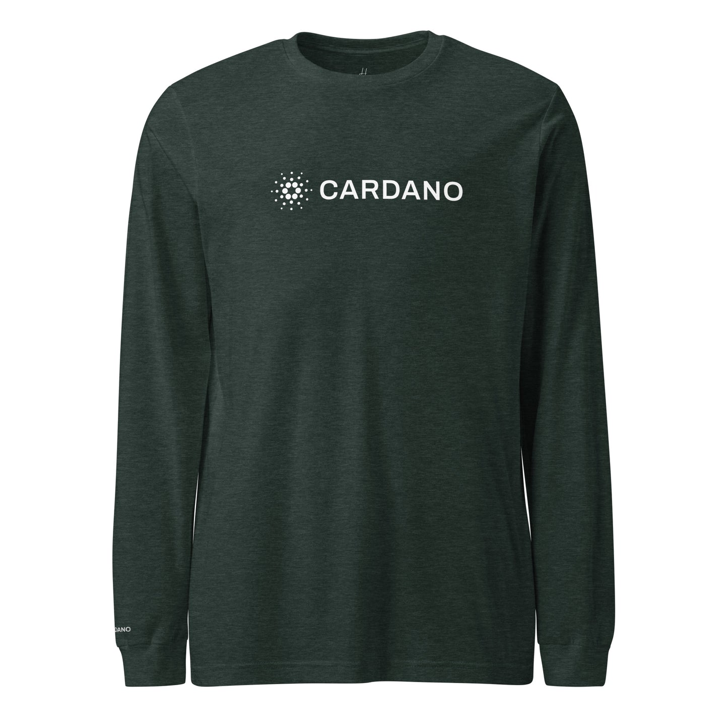 Unisex Long Sleeve Tee - Large Cardano Logo, Inline