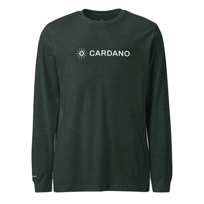 Unisex Long Sleeve Tee - Large Cardano Logo, Inline