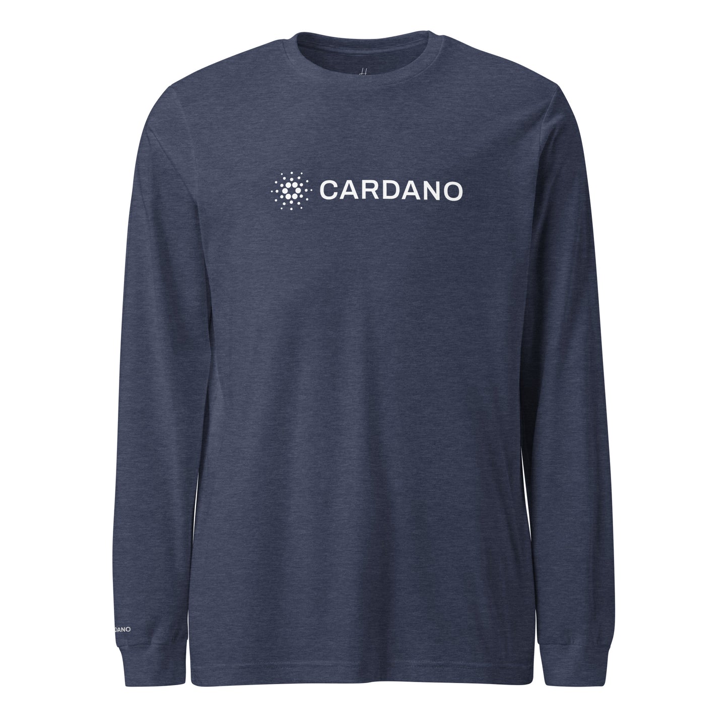 Unisex Long Sleeve Tee - Large Cardano Logo, Inline