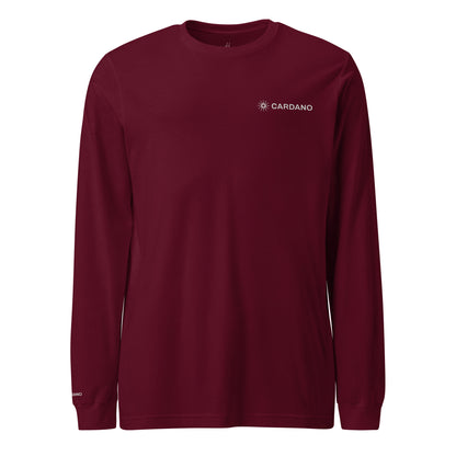 Unisex Long Sleeve Tee - Cardano Logo, Inline
