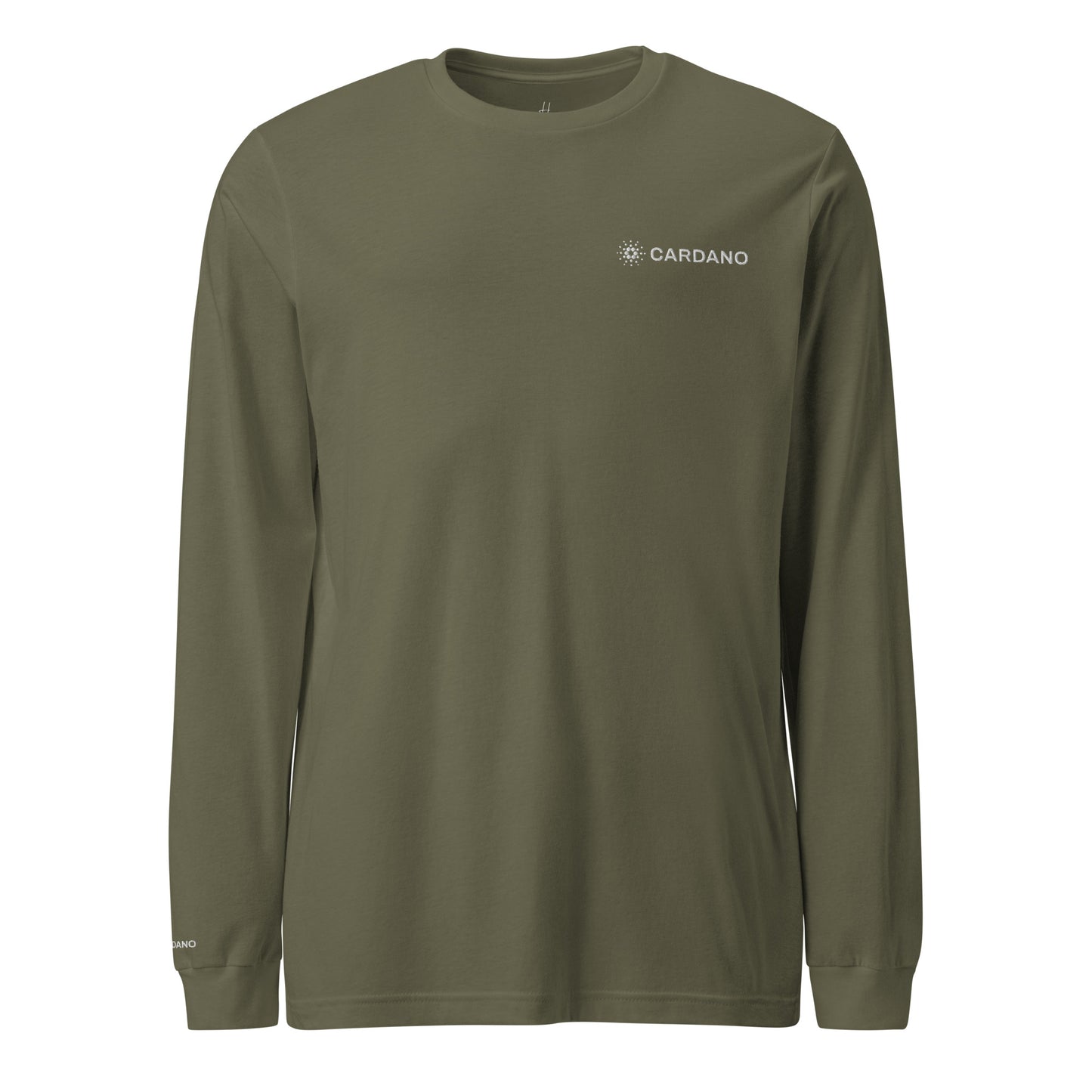 Unisex Long Sleeve Tee - Cardano Logo, Inline