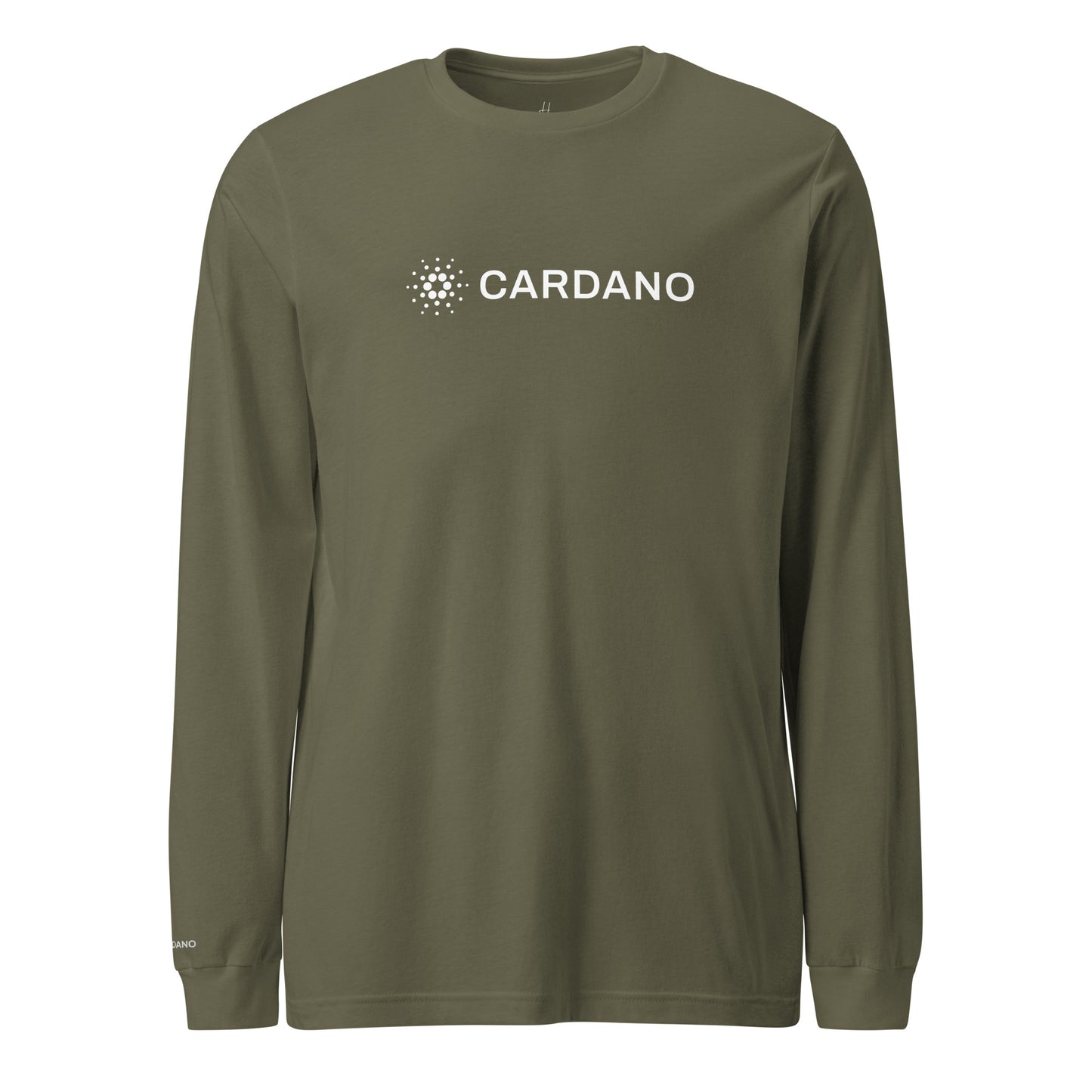 Unisex Long Sleeve Tee - Large Cardano Logo, Inline