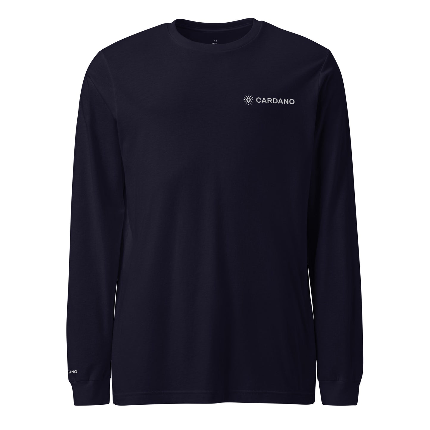 Unisex Long Sleeve Tee - Cardano Logo, Inline