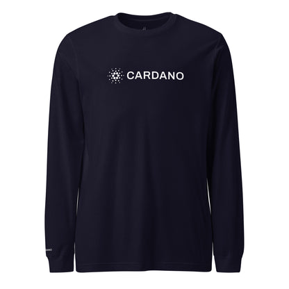 Unisex Long Sleeve Tee - Large Cardano Logo, Inline