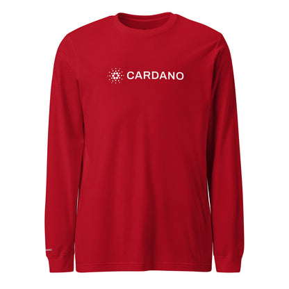 Unisex Long Sleeve Tee - Large Cardano Logo, Inline