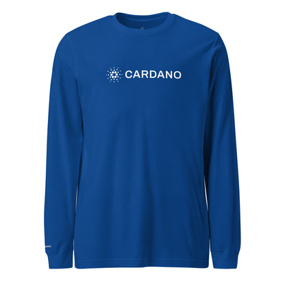 Unisex Long Sleeve Tee - Large Cardano Logo, Inline