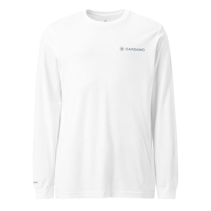 Unisex Long Sleeve Tee - Cardano Logo, Inline