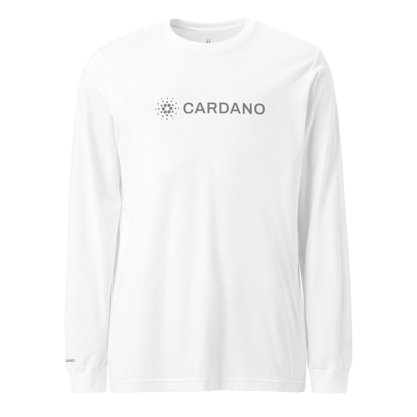 Unisex Long Sleeve Tee - Large Cardano Logo, Inline