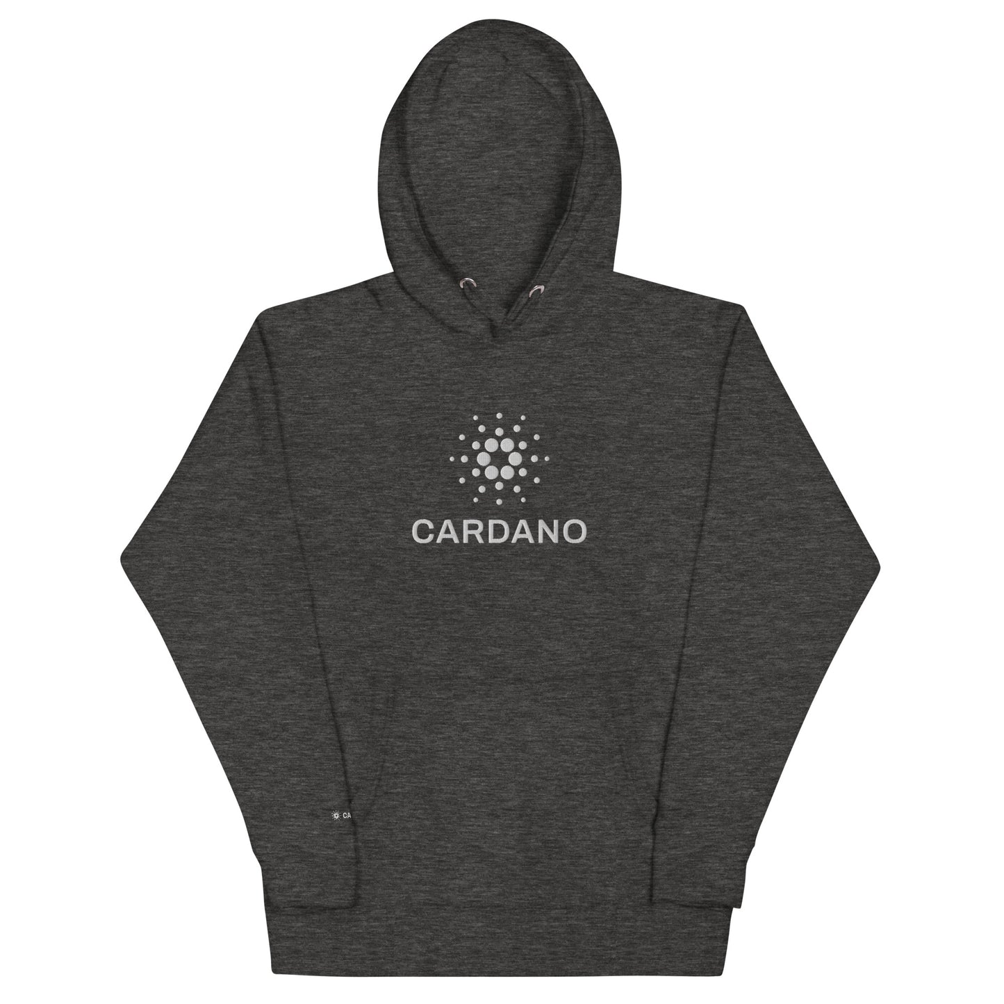 Unisex Premium Hoodie - Large Cardano Logo, Stacked