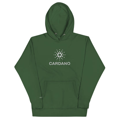 Unisex Premium Hoodie - Large Cardano Logo, Stacked