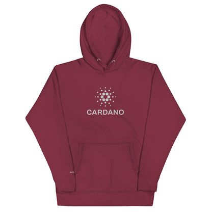 Unisex Premium Hoodie - Large Cardano Logo, Stacked