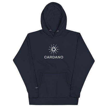 Unisex Premium Hoodie - Large Cardano Logo, Stacked
