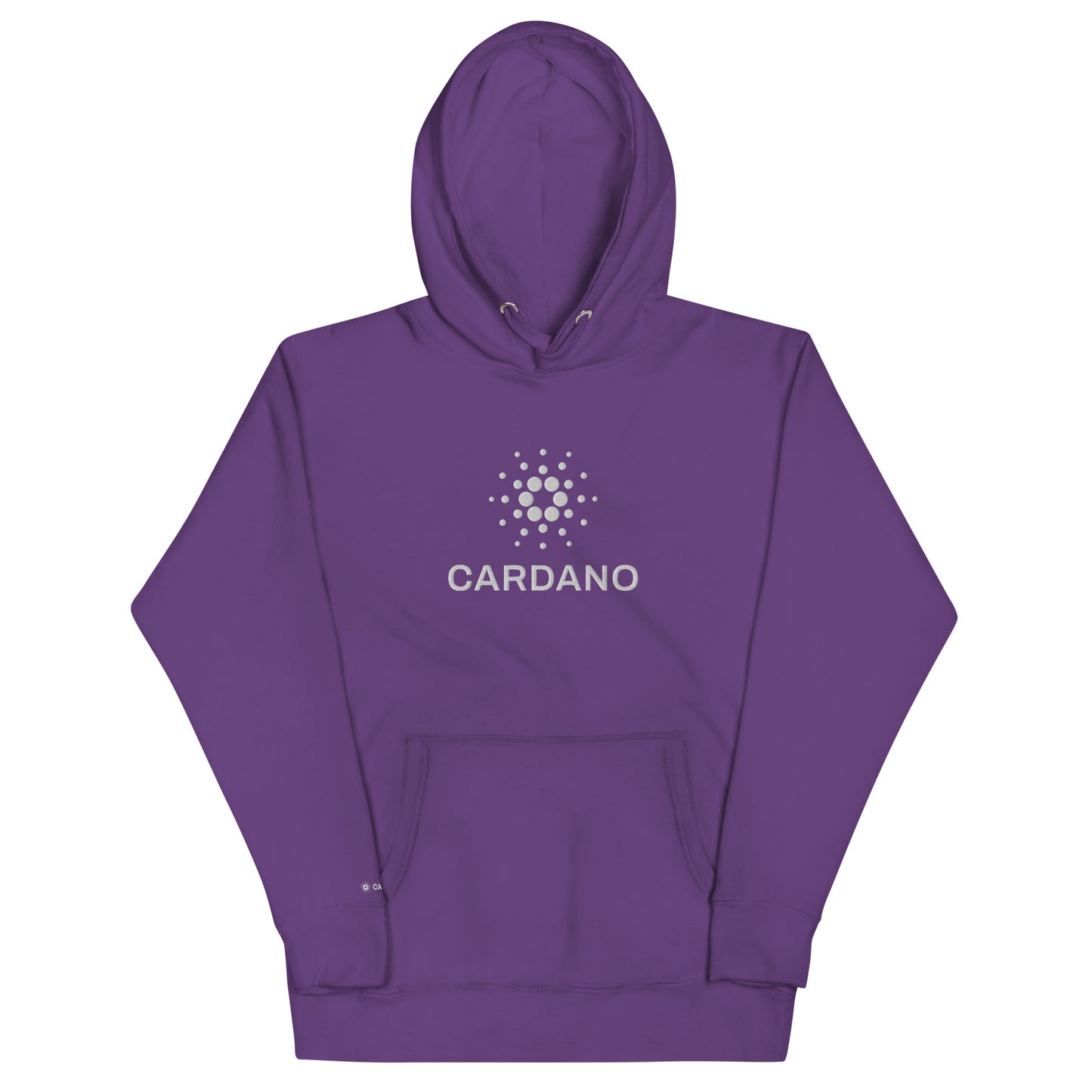 Unisex Premium Hoodie - Large Cardano Logo, Stacked