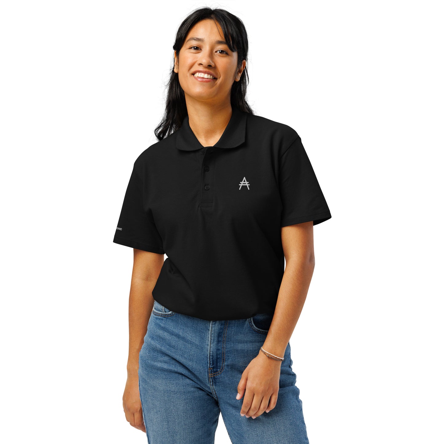 Unisex Premium Piqué Polo - Ada Logo