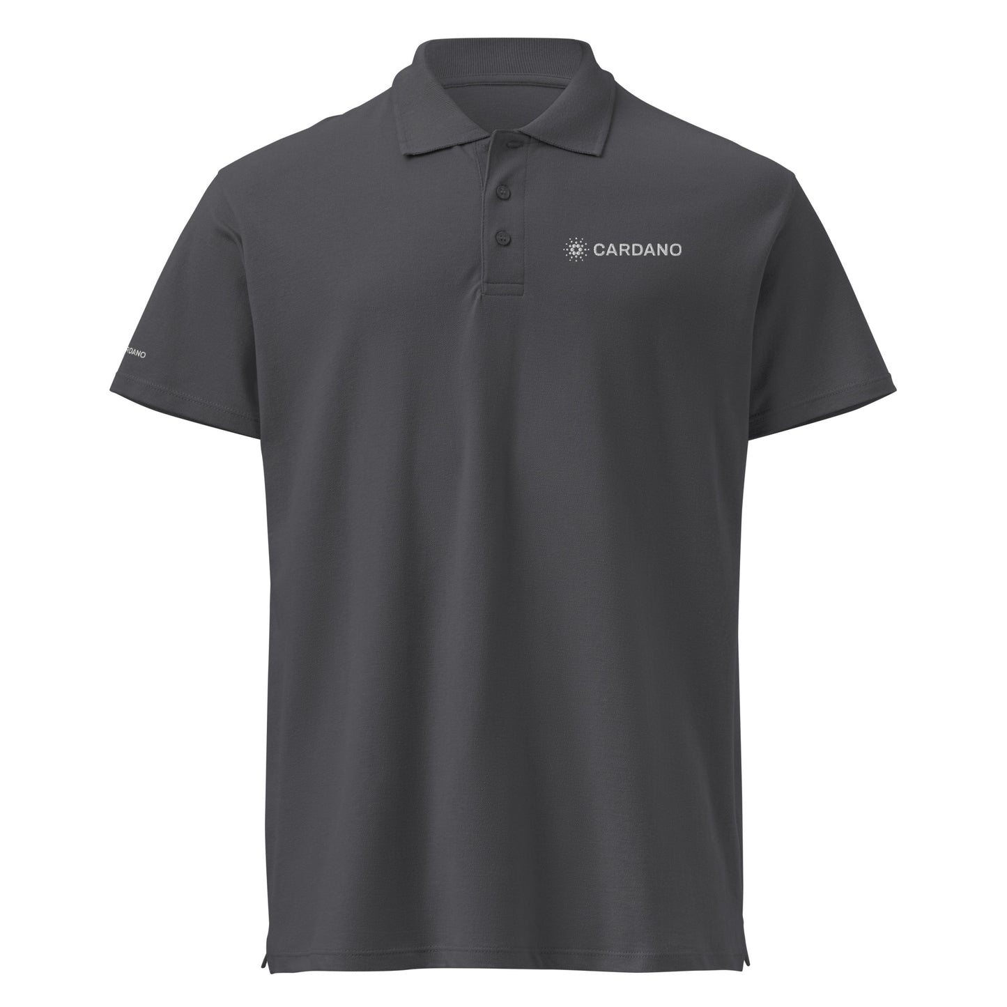 Unisex Premium Piqué Polo - Cardano Logo, Inline