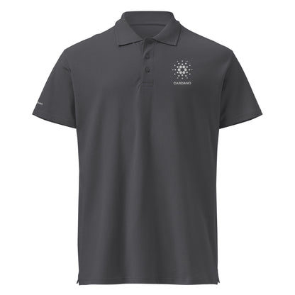 Unisex Premium Piqué Polo - Cardano Logo, Stacked