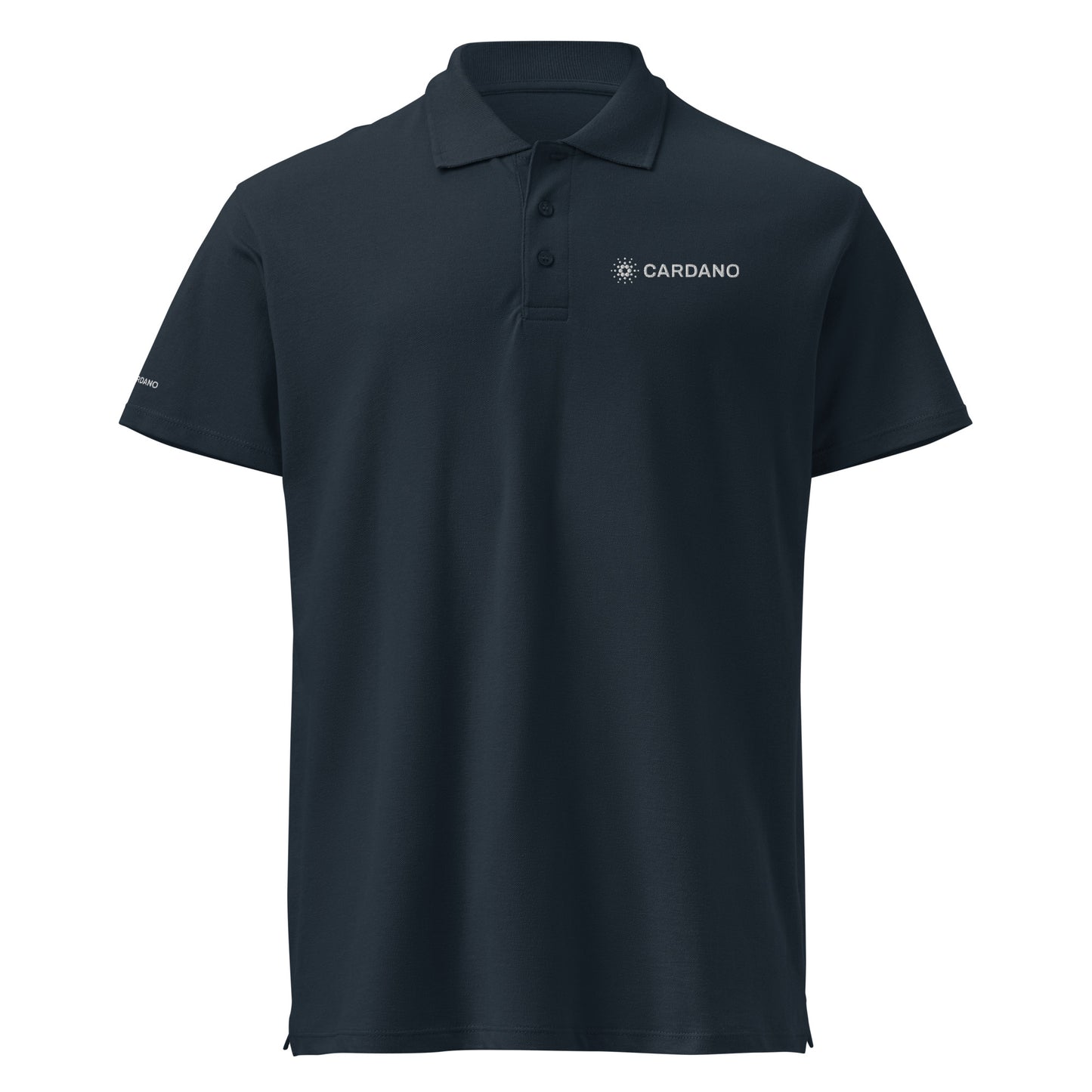 Unisex Premium Piqué Polo - Cardano Logo, Inline