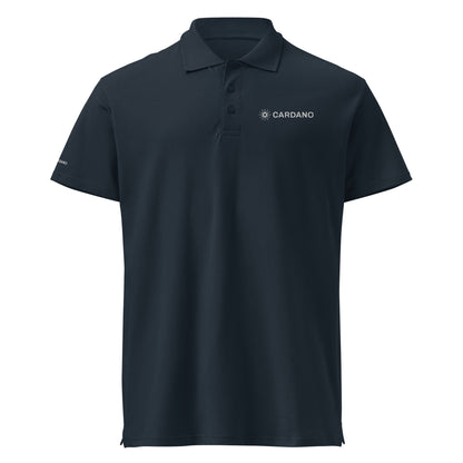 Unisex Premium Piqué Polo - Cardano Logo, Inline